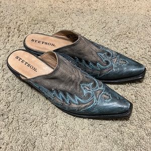 Stetson Mules size 9 cowgirl boot slides